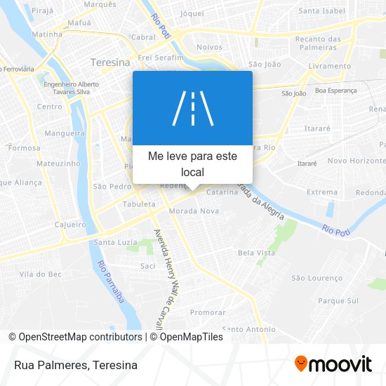 Rua Palmeres mapa