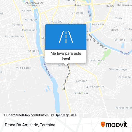 Praca Da Amizade mapa