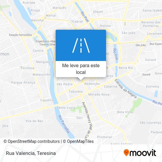 Rua Valencia mapa