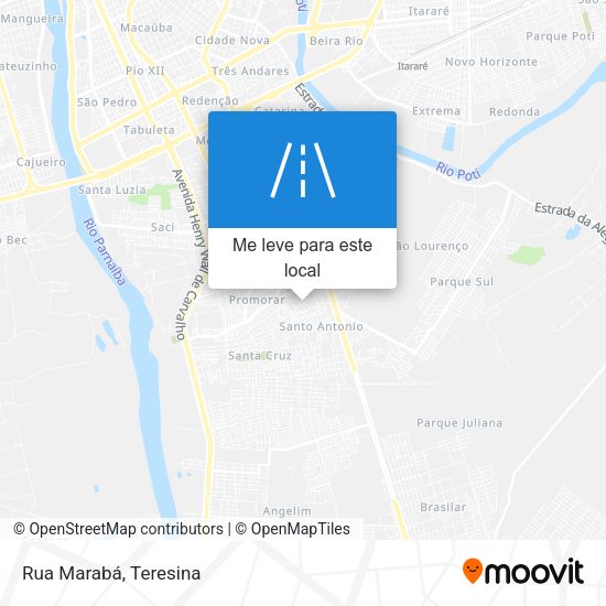 Rua Marabá mapa