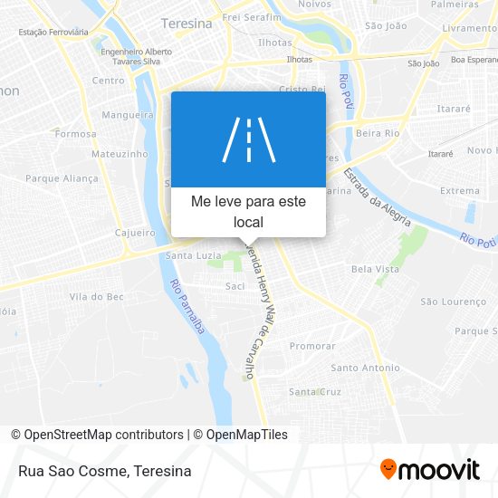 Rua Sao Cosme mapa