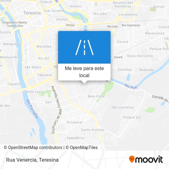 Rua Venercia mapa