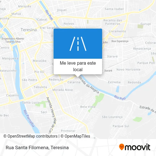 Rua Santa Filomena mapa