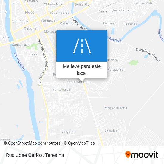 Rua José Carlos mapa