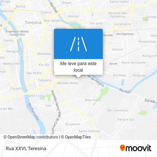 Rua XXVI mapa