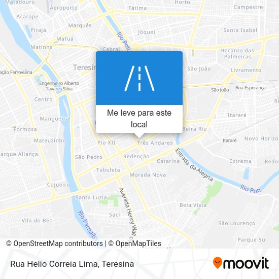 Rua Helio Correia Lima mapa