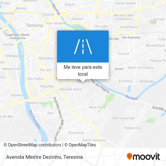 Avenida Mestre Dezinho mapa