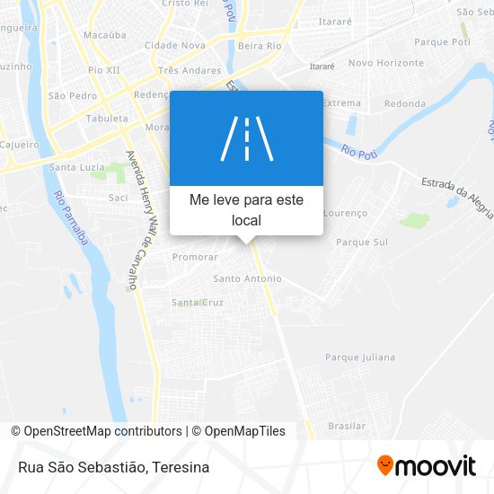 Rua São Sebastião mapa