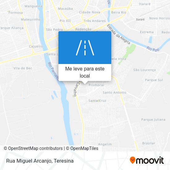 Rua Miguel Arcanjo mapa