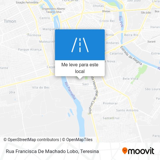 Rua Francisca De Machado Lobo mapa