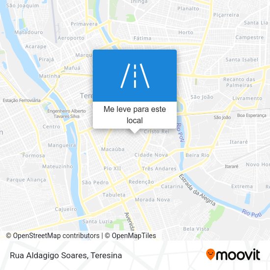 Rua Aldagigo Soares mapa