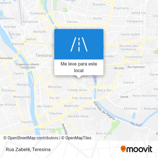 Rua Zabelê mapa