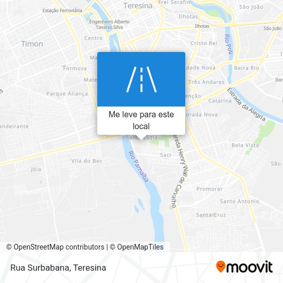 Rua Surbabana mapa