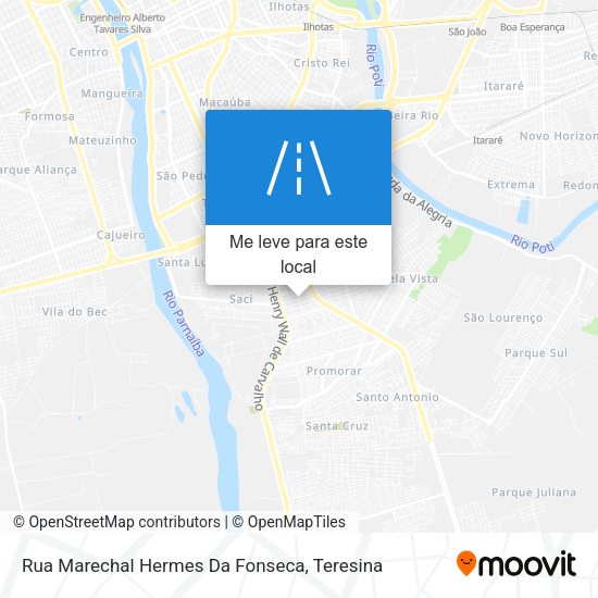 Rua Marechal Hermes Da Fonseca mapa
