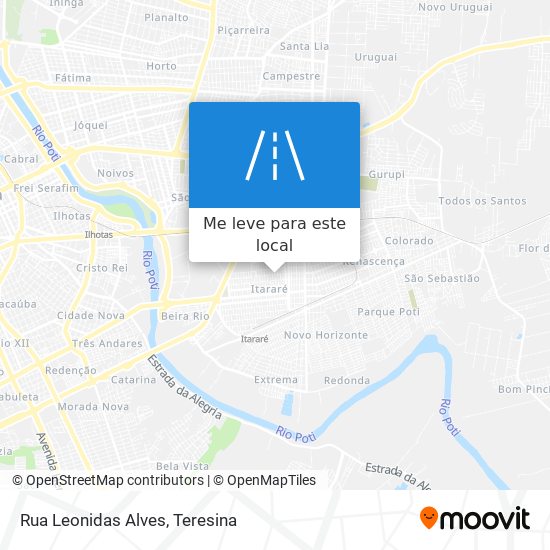 Rua Leonidas Alves mapa