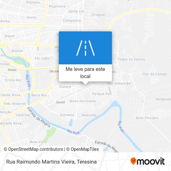 Rua Raimundo Martins Vieira mapa