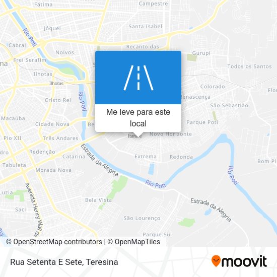 Rua Setenta E Sete mapa