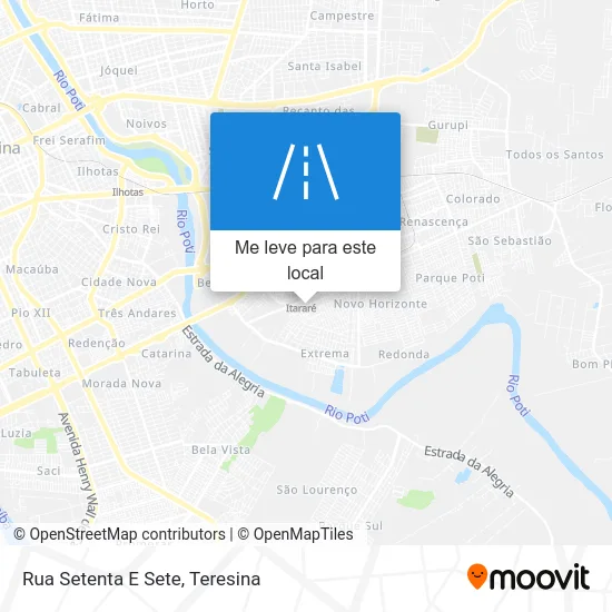 Rua Setenta E Sete mapa