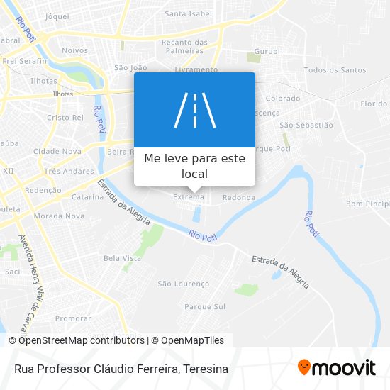 Rua Professor Cláudio Ferreira mapa