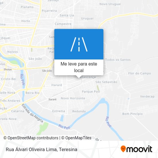 Rua Álvari Oliveira Lima mapa