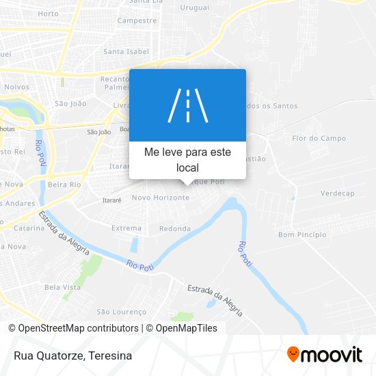 Rua Quatorze mapa