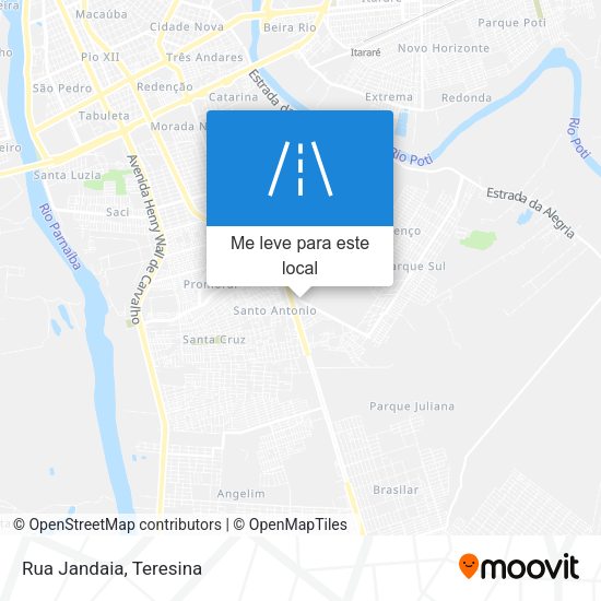 Rua Jandaia mapa
