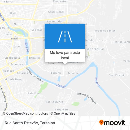 Rua Santo Estevão mapa