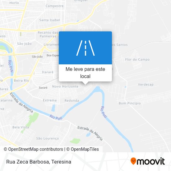 Rua Zeca Barbosa mapa