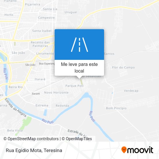 Rua Egidio Mota mapa