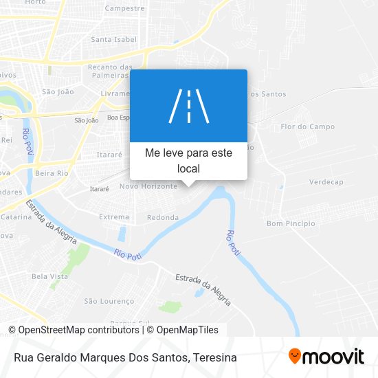 Rua Geraldo Marques Dos Santos mapa