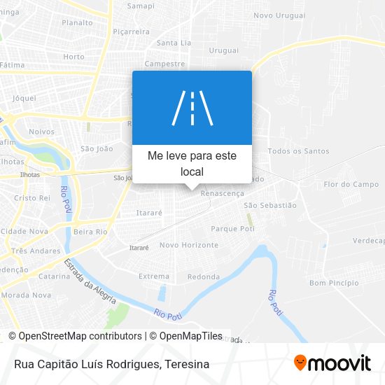 Rua Capitão Luís Rodrigues mapa