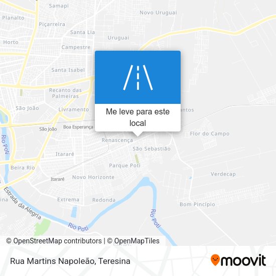 Rua Martins Napoleão mapa