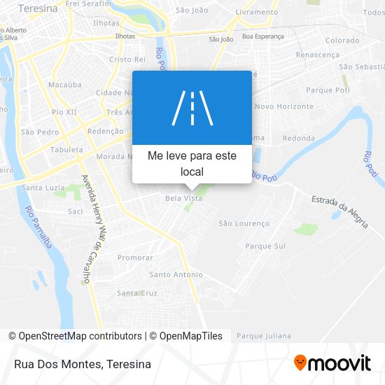 Rua Dos Montes mapa