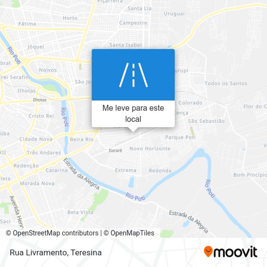Rua Livramento mapa