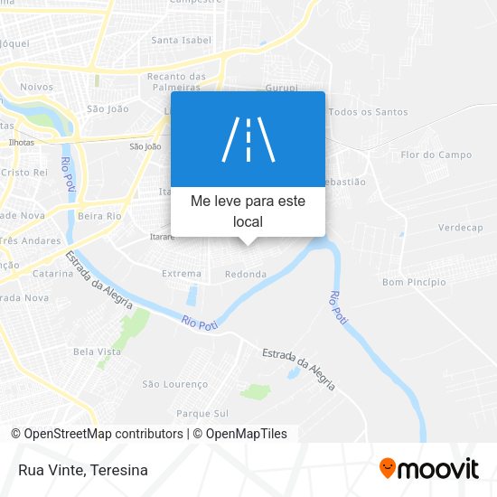 Rua Vinte mapa