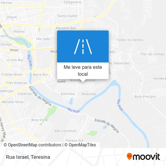 Rua Israel mapa