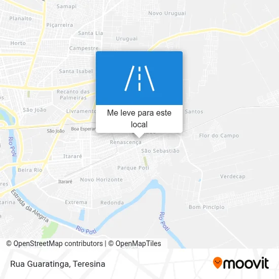 Rua Guaratinga mapa