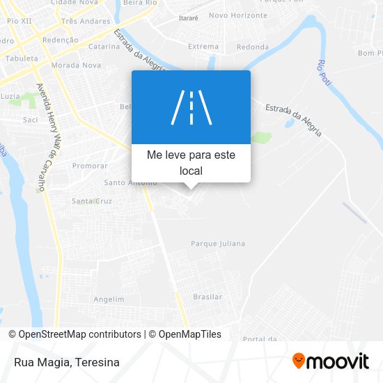 Rua Magia mapa