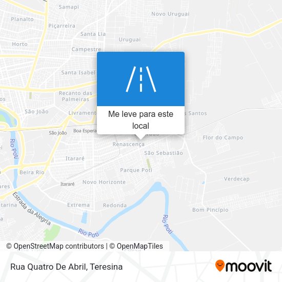 Rua Quatro De Abril mapa