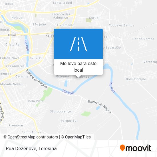 Rua Dezenove mapa