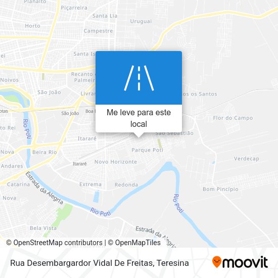 Rua Desembargardor Vidal De Freitas mapa