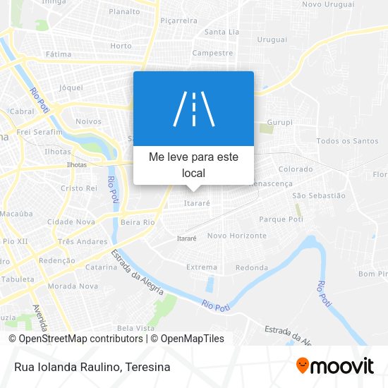 Rua Iolanda Raulino mapa