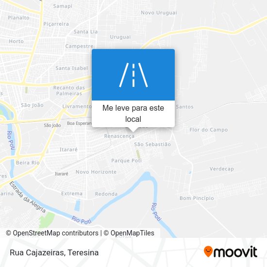 Rua Cajazeiras mapa