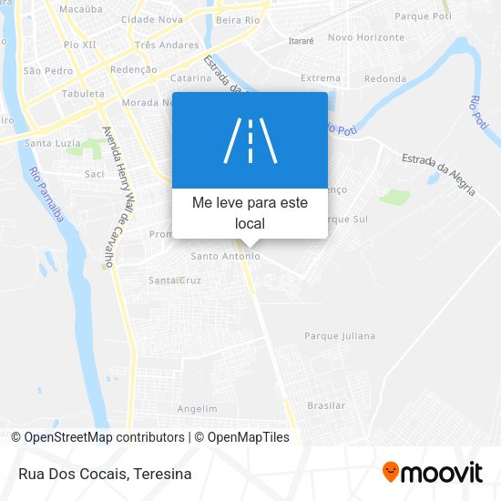 Rua Dos Cocais mapa