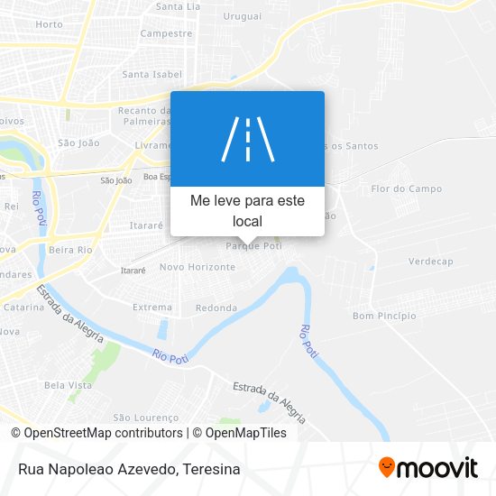 Rua Napoleao Azevedo mapa
