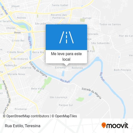 Rua Estilo mapa