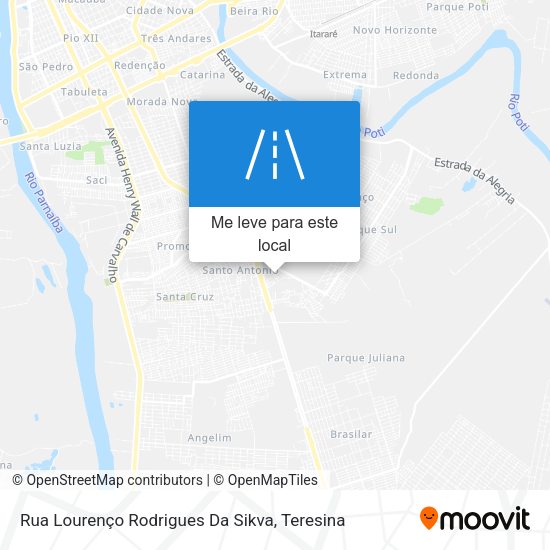 Rua Lourenço Rodrigues Da Sikva mapa