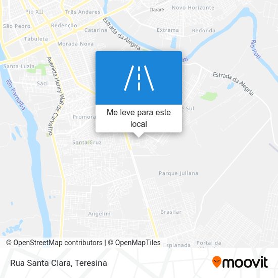 Rua Santa Clara mapa