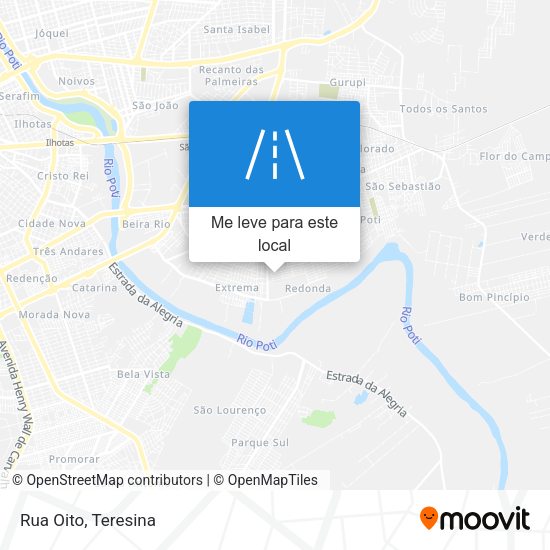 Rua Oito mapa