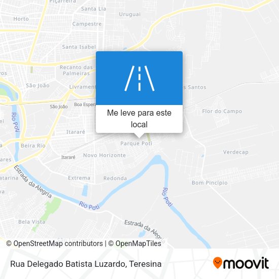 Rua Delegado Batista Luzardo mapa